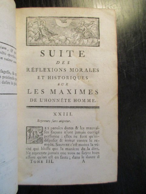 M. L'Abbé Blanchard - Le Poëte des Moeurs, Tome Troisième. Les Maximes de l'Honnête Homme ou de la Sagesse...