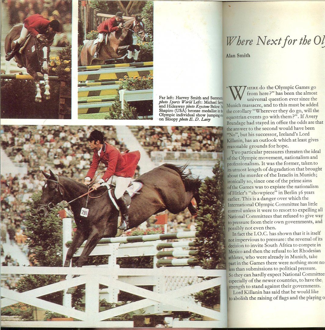 Wills W.D. & H.O. Alan Smith and Pamela Macgregor-Morris - Horse and Rider Yearbook 1973 met heel veel mooie foto's
