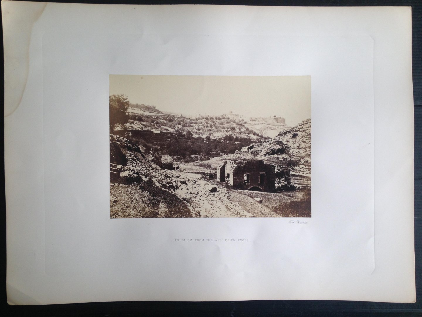 Frith, Francis - Jerusalem, from the Well of En-Rogel, Series Egypt and Palestine