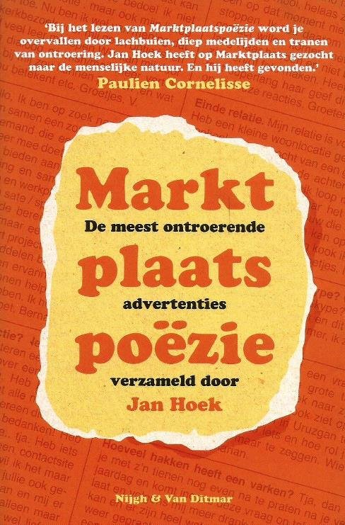 Hoek, Jan - Marktplaatspoëzie; De meest ontroerende advertenties
