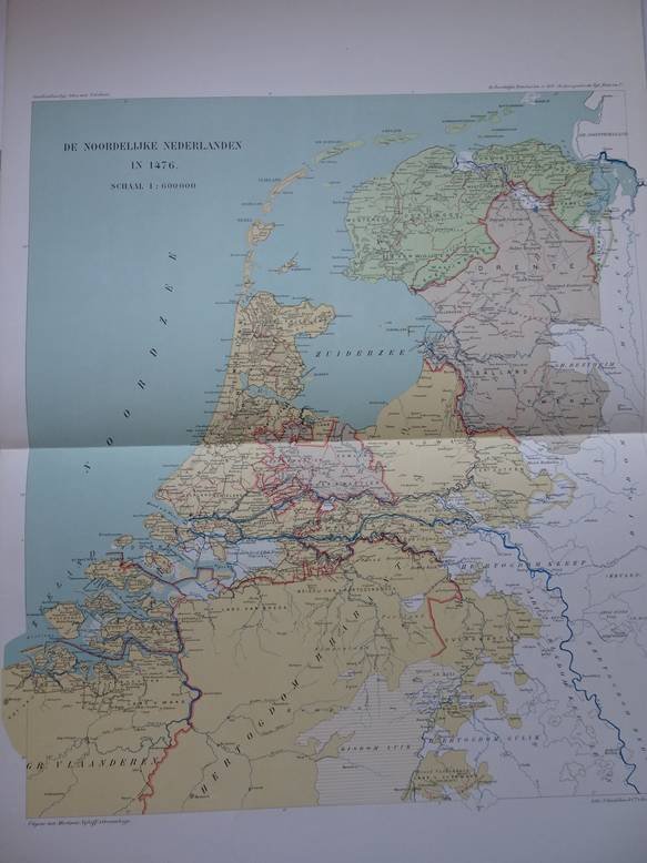 N.n.. - Geschiedkundige atlas van Nederland. Uitgegeven door de commissie voor den geschiedkundigen atlas van Nederland en geteekend door het lid der commissie Dr. A.A. Beekman. De Bourgondische tijd.