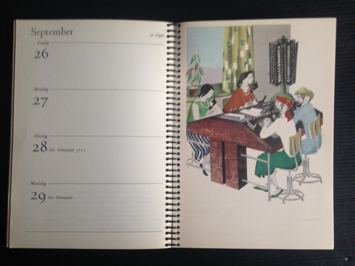  - Kantooragenda PTT 1954