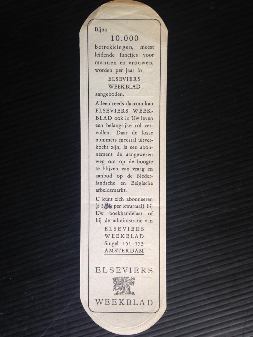  - Boekenlegger Elseviers Weekblad