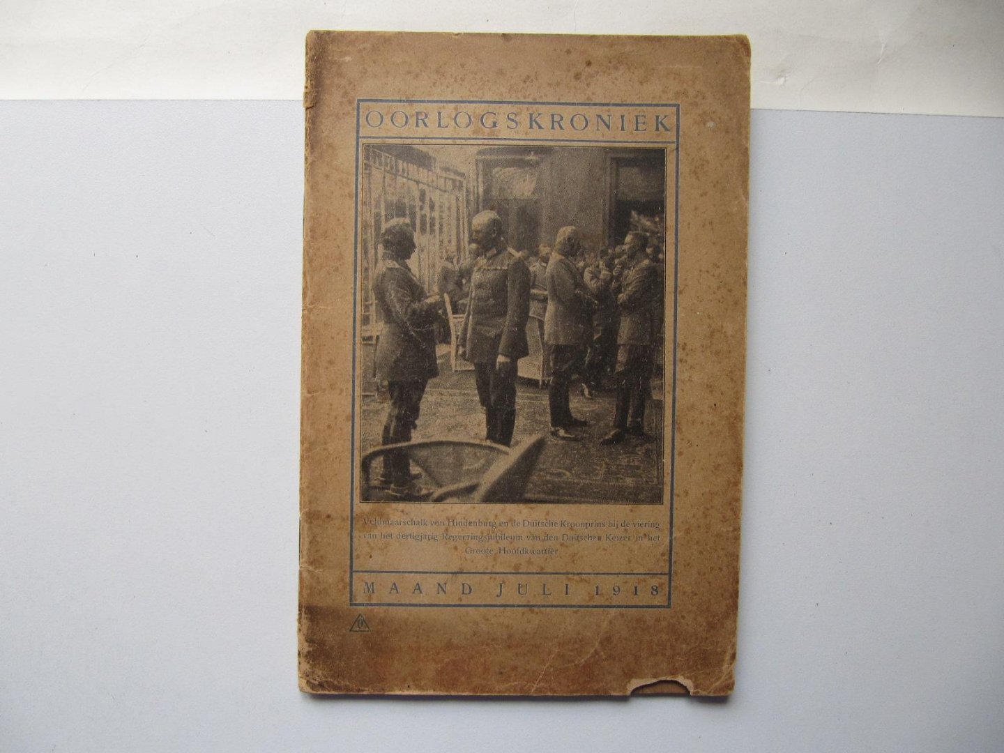  - Oorlogskroniek maand juli 1918