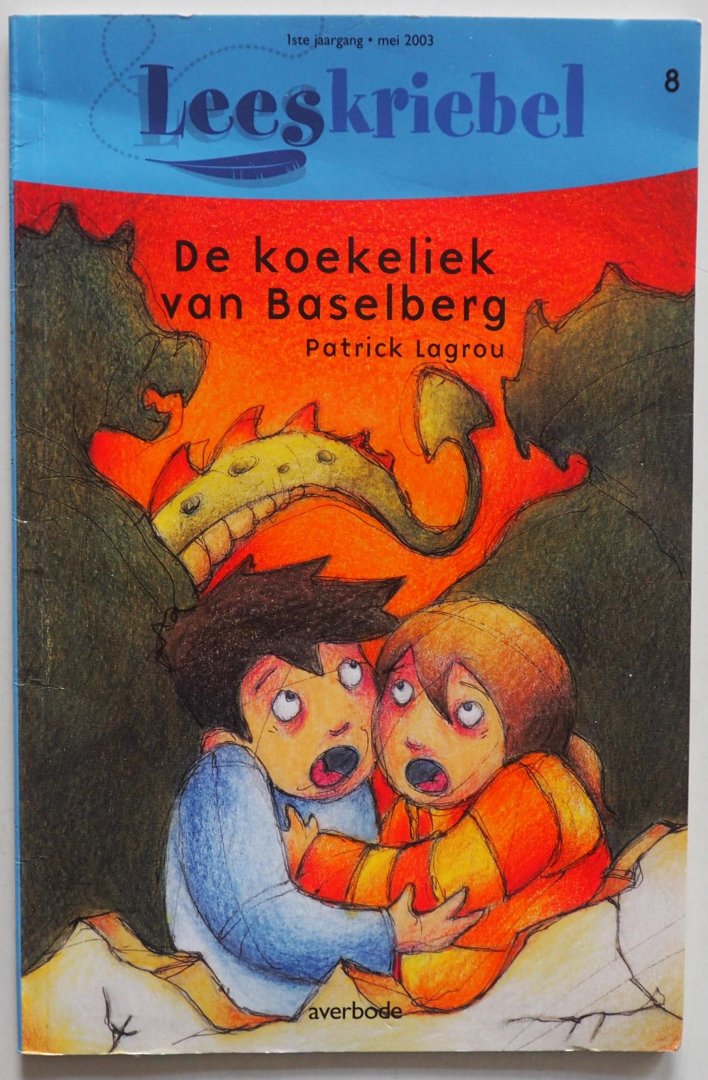 Lagrou Patrick, vragen en spelletjes Finet Didier en Tyberg Son, ill.  Keyser Kristen de - De koekeliek van Baselberg Leeskriebel 1e jaargang nr 8 mei AVI 8