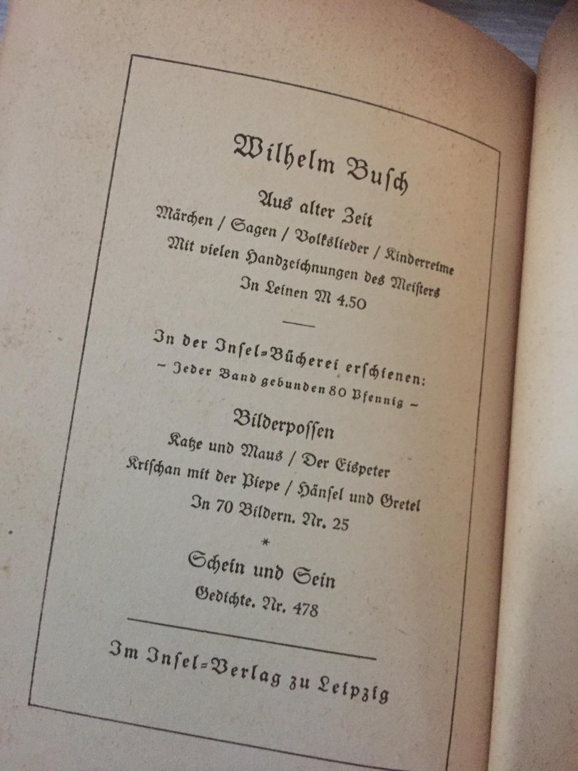 Wilhelm Bufch - Hernach