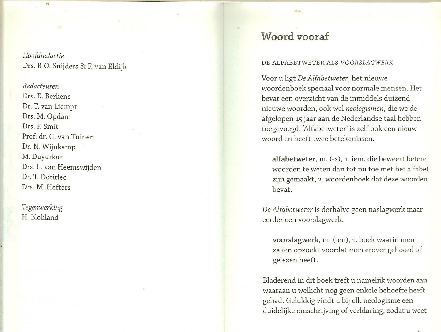 Snijders, Ronald, Eldijk, Fedor van - De alfabetweter