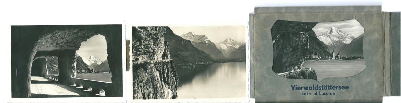Anoniem - Oud souvenir mapje: Vierwaldstättersee : Lake of Lucerne