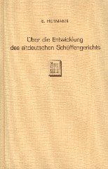 Hermann, Ernst. - Über die Entwicklung des altdeutschen Schöffengerichts : eine rechtsgeschichtliche Untersuchung.