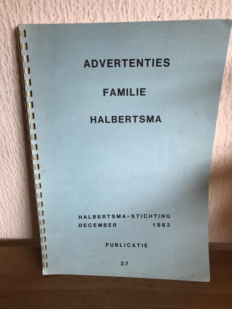  - Advertenties familie Halbertsma