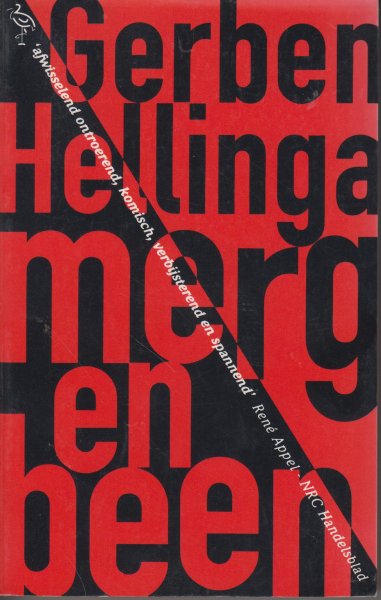 Hellinga (Samedan, 29 december 1937), Gerben - Merg en been - Wanneer Jos de Spin - een invalide ex-glazenwasser en een vertrouwde figuur in de Amsterdamse penose - wakker wordt naast een lijk, heeft hij geen flauw idee hoede onbekende op zijn bed is terechtgekomen. In zijn herinnering gaapt een