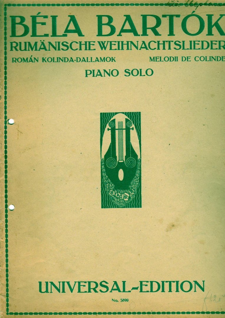 Bartok Bela - Rumanische Weihnachslieder Piano solo