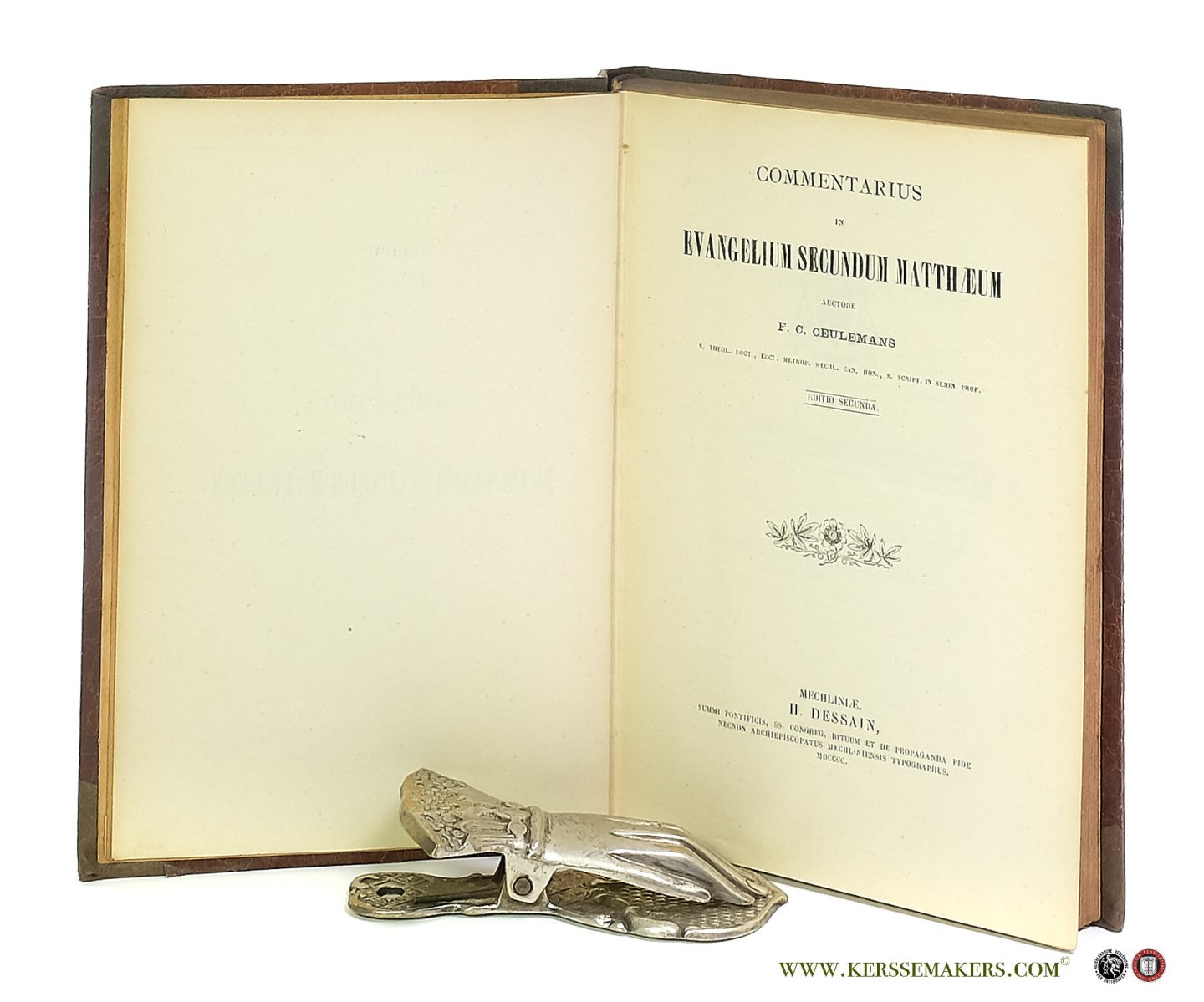 Ceulemans, F. C. - Commentarius in Evangelium Secundum Matthaeum. Editio secunda.