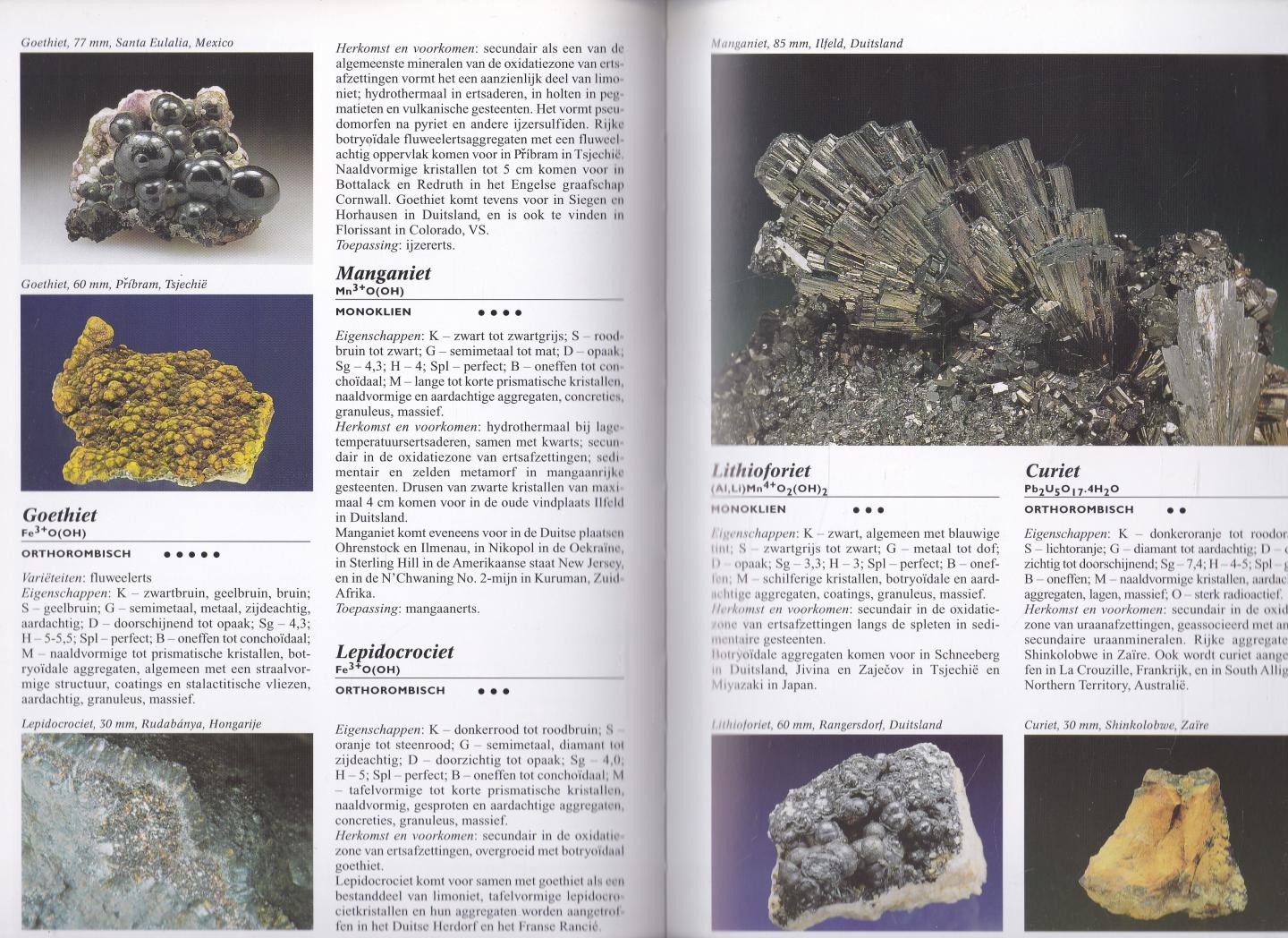 Korbel, Petr., Novak, Milan. - Geillustreerde Mineralen encyclopedie / Honderden mineralen, met een uitvoerige beschrijving van herkomst, toepassing en eigenschappen