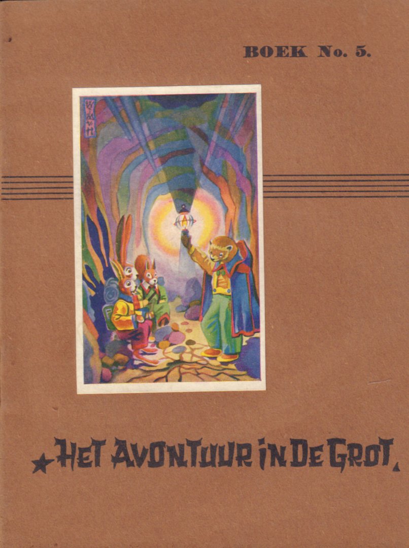 Hildebrand, A.D. met tekeningen van Wim van Nieuwenhoven - Kleintjes Voor Kleintjes Boek No. 1 : Het Huis van de Dierenfee, No. 2 : De Ontdekking van Hessel Haas, No. 3 : De Tocht Over de Rivier, No. 4 : Drie Dieren in de Sneeuw, No. 5 : Het Avontuur in de Grot, 5 x kleine, geniete softcovers