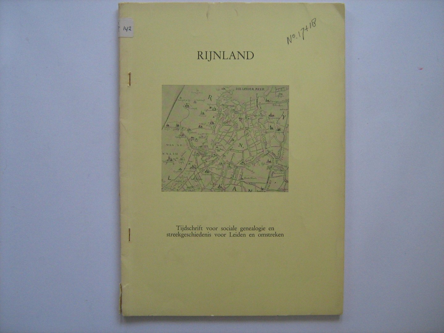 Steur, A.G. - Rijnland, tijdschrift voor Sociale Genealogie en Streekgeschiedenis voor Leiden en omstreken, jrg. 5 (V) /1968, nummers 17-18