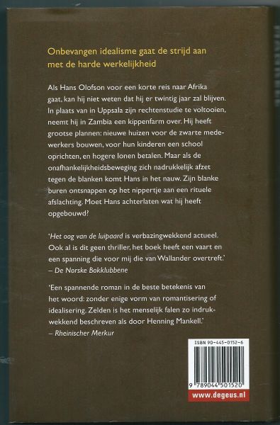 Mankell. Henning - Het oog van de luipaard