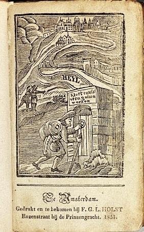 BUNYAN, John, als: Joannes BUNJAN - Eens Christens reize naar de eeuwigheid. Vertoonende onder verscheidene aardige zinnebeelden de gansche staat van een' boetvaardige en godzoekende ziele. In het Engelsch beschreven door Mr. Joannes Bunjan, Leeraar te Bedfort. En om deszelfs vo...