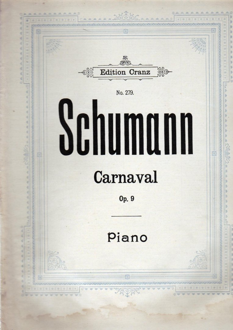Schumann, Robbert - Carnanal Op. 9 Piano