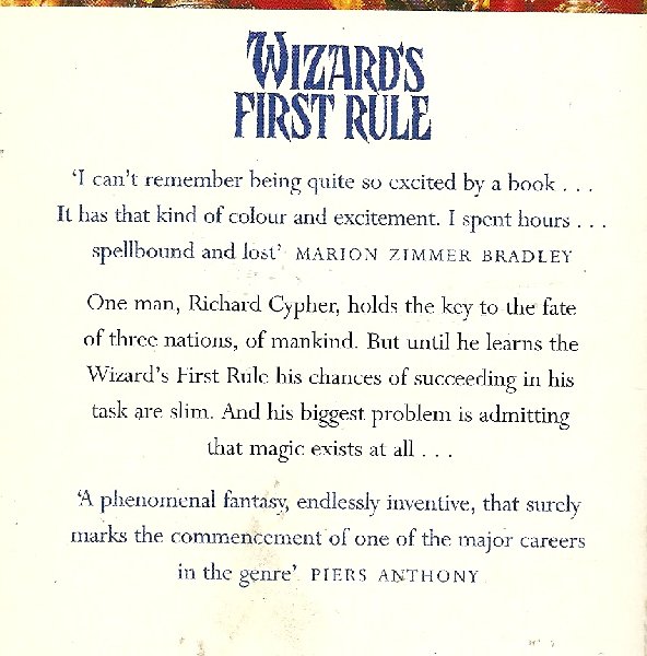 Goodkind, Terry - Wizard's First Rule (Debuut)
