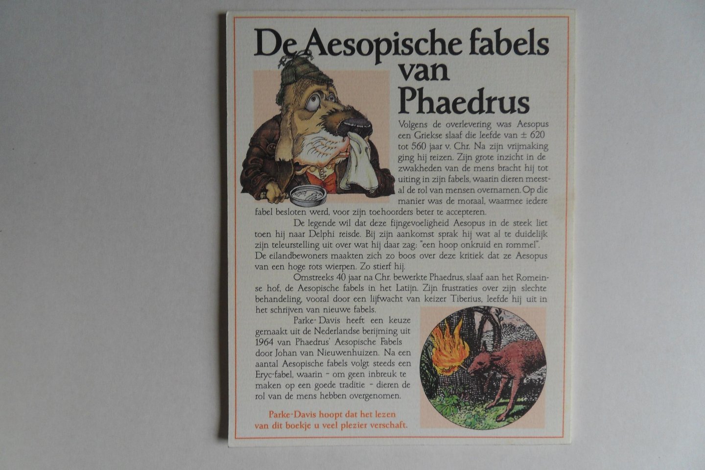 Nieuwenhuizen, Johan van. - Eryc`s Fabelpracht. - Met Aesopische fabels.