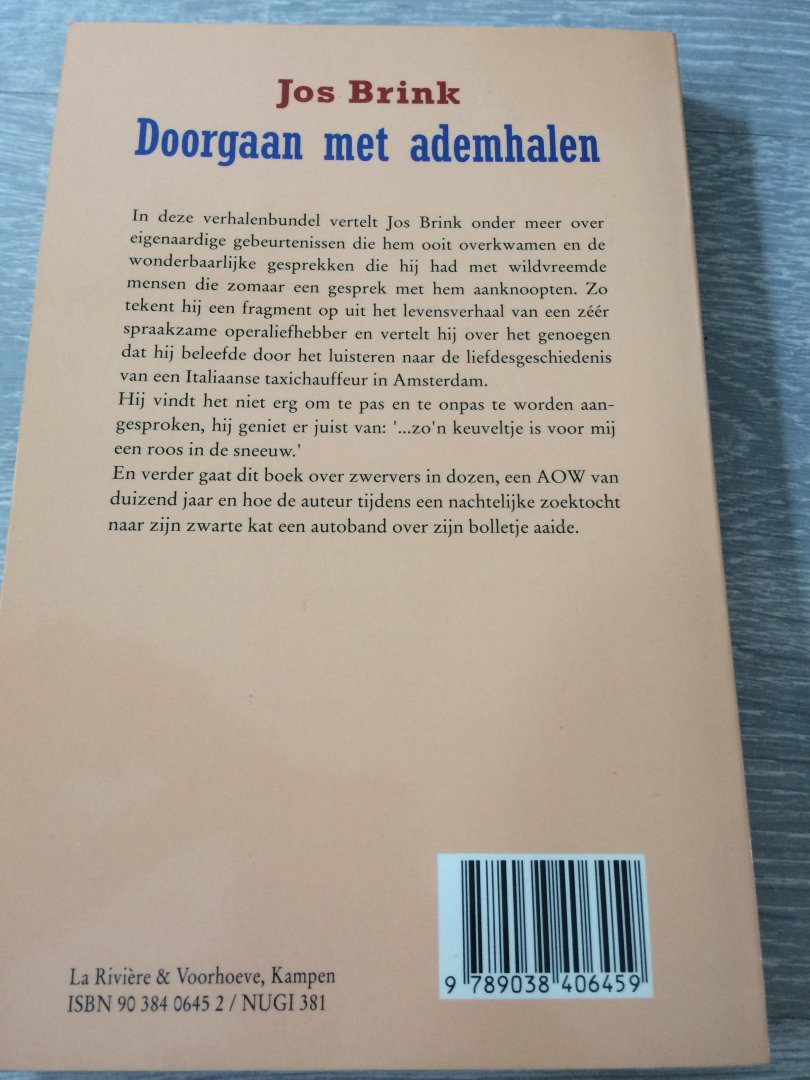 Brink, J. - Doorgaan met ademhalen / druk 1