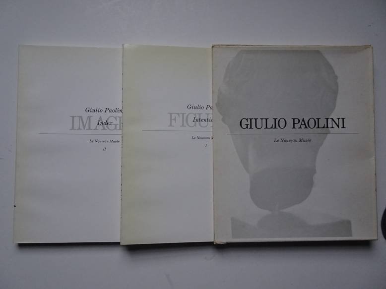  - Vol. I: Giulio Paolini Intensions Figures. Le Nouveau Musée. Vol. II: Giulio Paolini Index Images. Le Nouveau Musée.