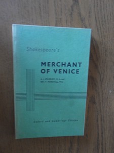 Shakespeare, William - Merchant of Venice. The Oxford and Cambridge edition with introduction and notes for students and preparation for the examinations