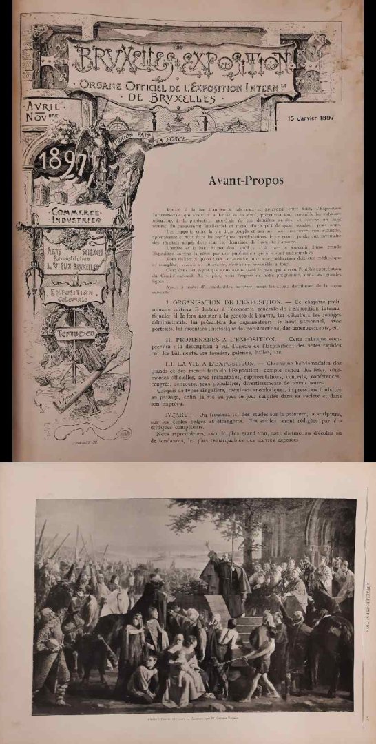 BRUXELLES EXPOSITION. - Bruxelles Exposition 1897. Organe Officiel de l' Exposition Intern. de Bruxelles.