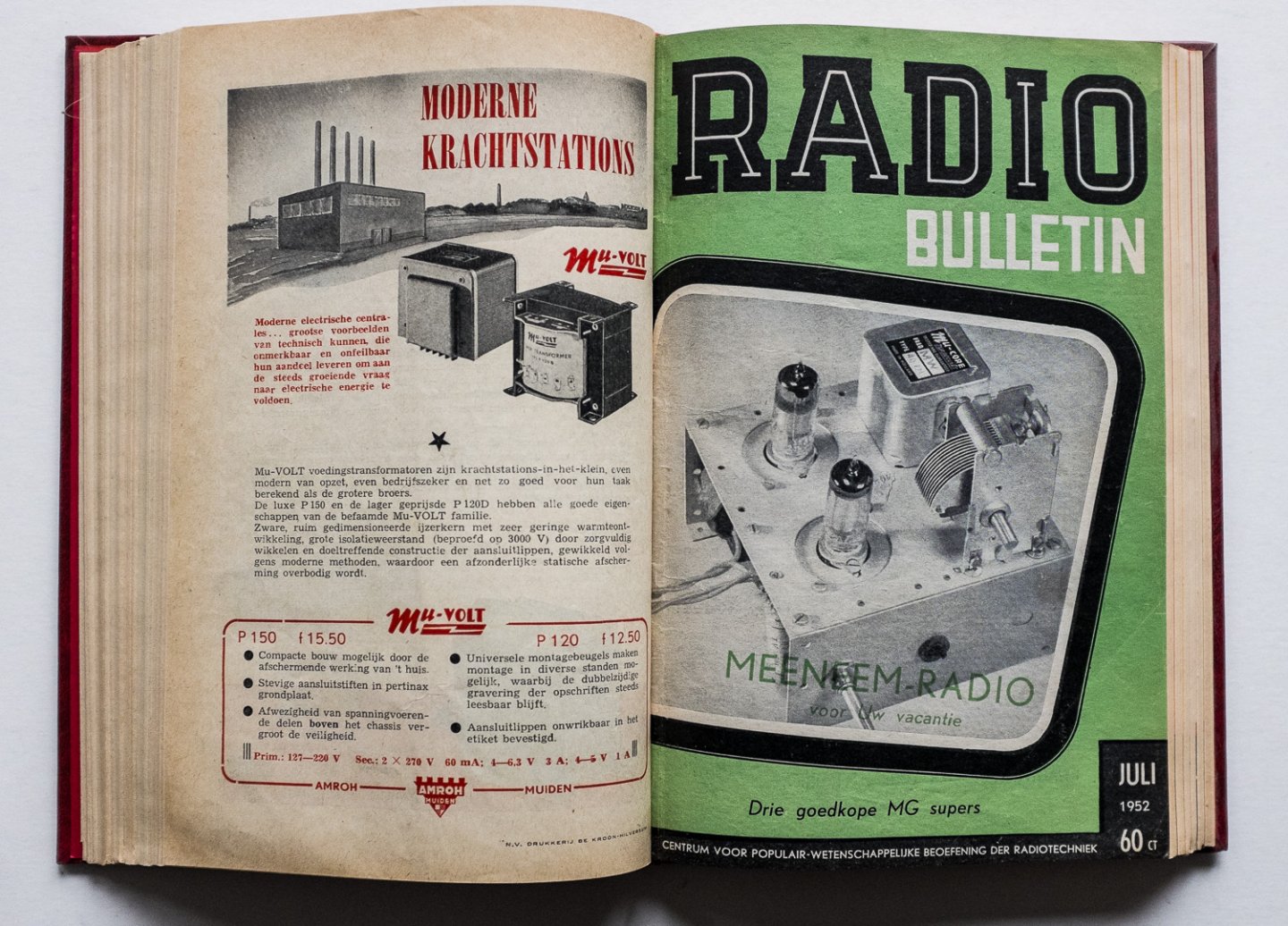  - Radio Bulletin 1952 (12 nummers compleet, inclusief de inhoudsopgave)