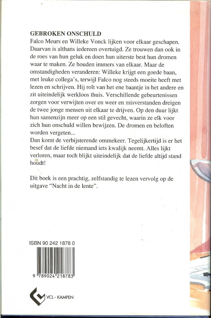Verhagen, Leida .. Omslagontwerp Gerda van Gijzel - Gebroken onschuld