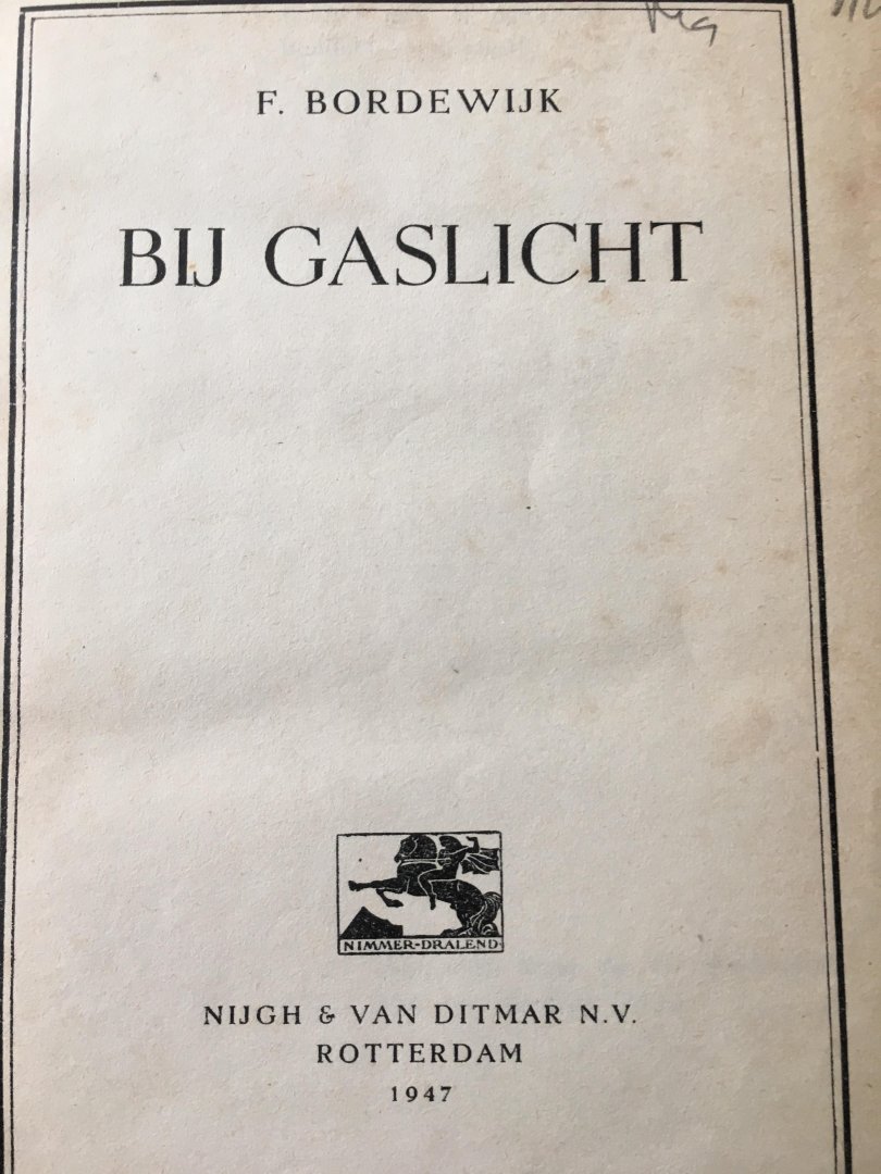 F. Bordewijk - Bij gaslicht