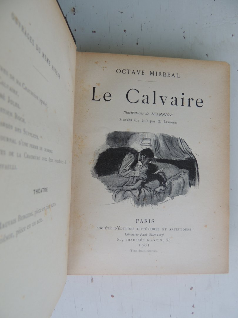 MIRBEAU, Octave. - illustrations de Jeanniot, gravées sur bois par G. Lemoine - Le Calvaire
