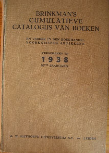Brinkman (redaktie) - Brinkman's cumulatieve catalogus van boeken (10 delen)