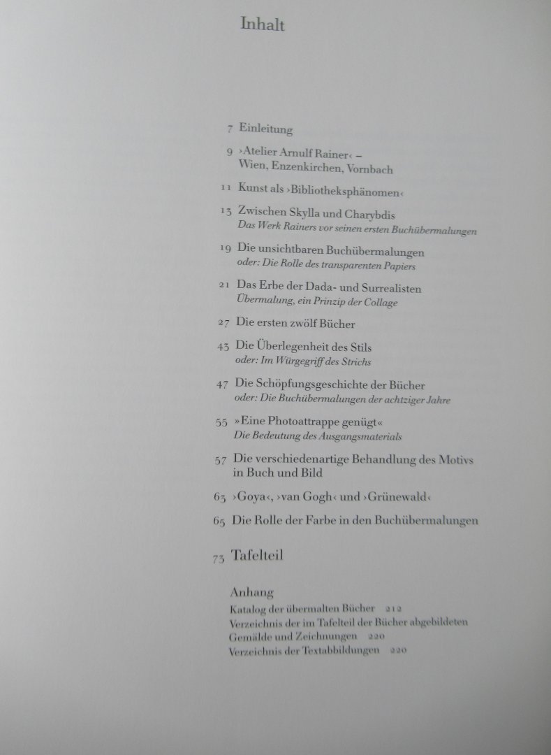Catoir, Barbara - Arnulf Rainer Übermalte Bücher