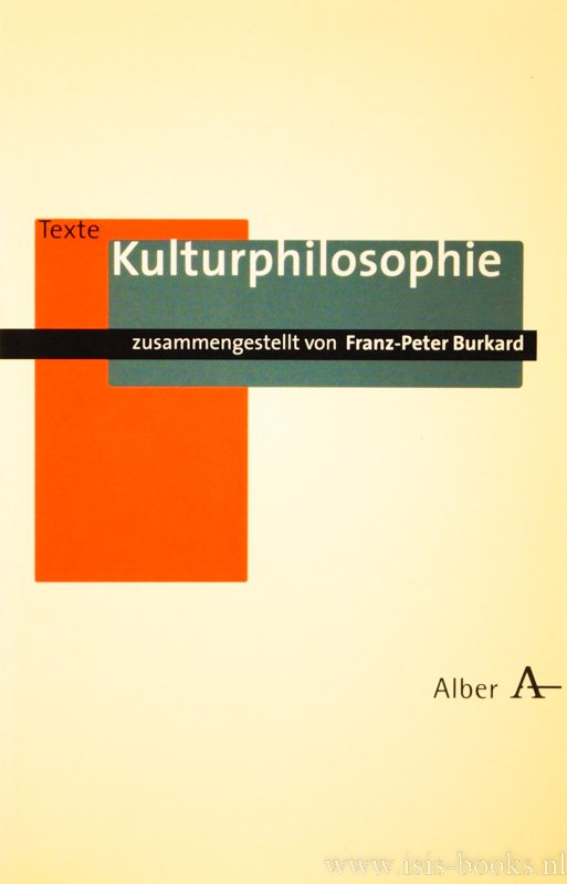 BURKARD, F.P., (HRSG.) - Kulturphilosophie.