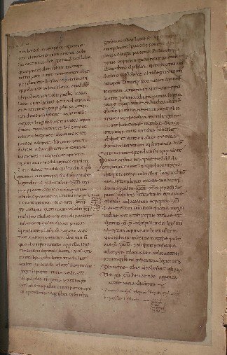 foto. photograph. - Photograph of a medieval Anglo Saxon manuscript (J. Goedeljee).