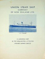 Collective - Brochure T.E.V. Hinemon (Union Steamship New Zealand)