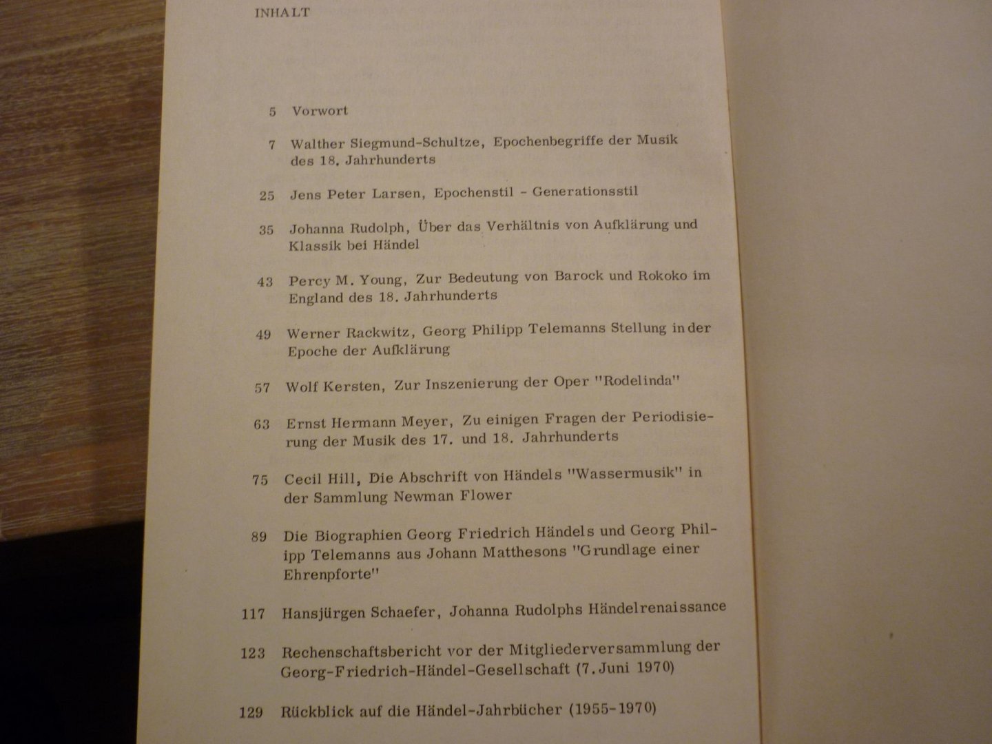 Händel; Georg Friedrich (1685–1759) - Jahrbuch 17. jahrgang 1971; herausgegeben von der Georg Friedrich Handel-Gesellschaft