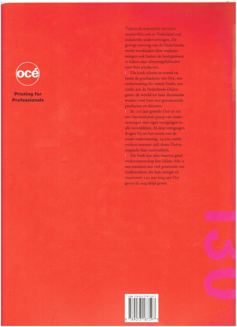 Velden, J. van der - Océ 1877-2007 / van nature innovatief