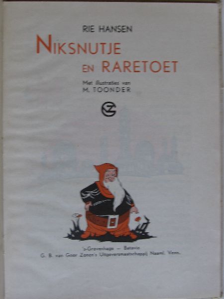 Hansen, Rie, Illustraties M.Toonder - Niksnutje en Raretoet