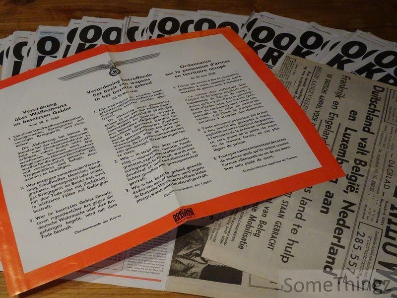 Maurice De Wilde / Els De Bens / Koen Vidal (red.) - De Oorlogskranten. Een unieke collectie van oorspronkelijke dagbladen 1940-1945. Nrs 1 t.e.m. 53. [België.]