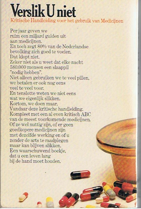 Iterson, Gl e.a. - Verslik u niet - kritische handleiding voor het gebruik van medicijnen