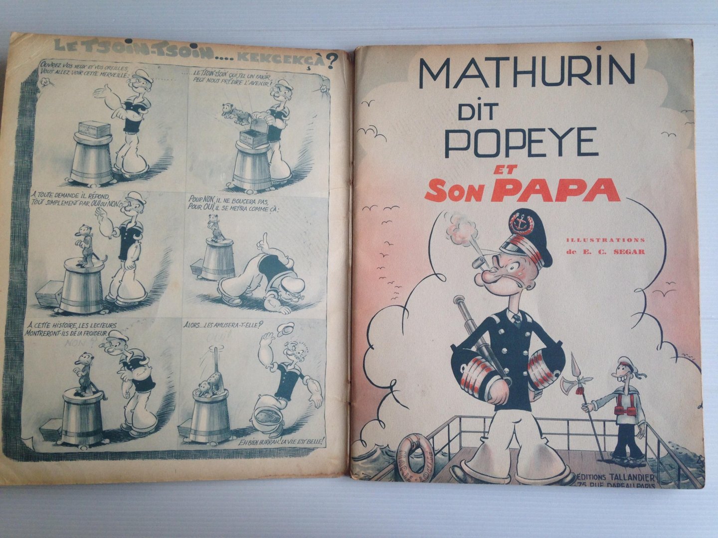 Segar, E.G. - Mathurin dit Popeye et et son Papa!!