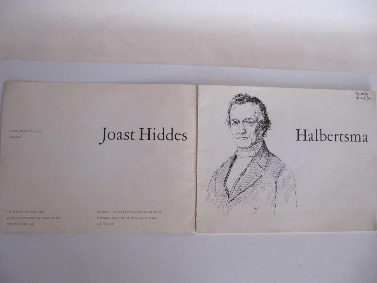  - Skriuwers Yn Byld 2- Joast Hiddes Halbertsma 1789-1869