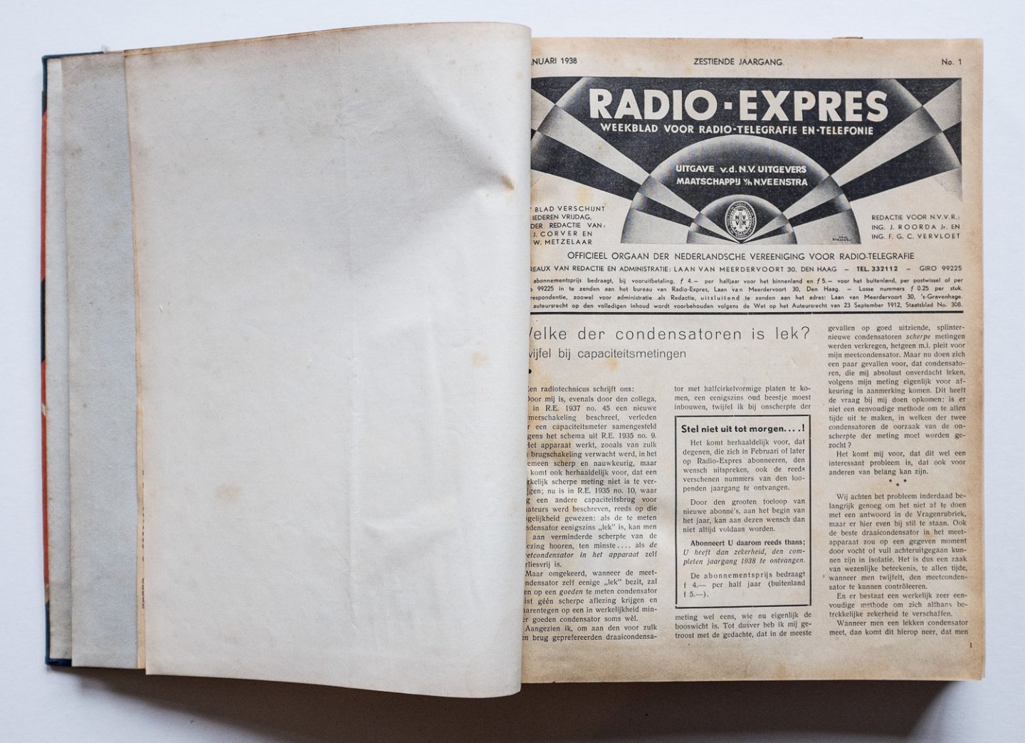  - Radio-expres - weekblad voor radio-telegrafie en -telefonie / onder redactie van J. Corver