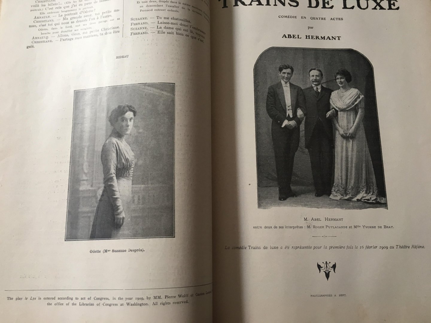 Louis Legendre - 3 Books; L’Illustration theatrale 1906-1911