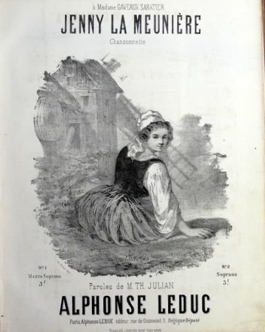Leduc, Alphonse: - Jenny la meunière chansonnette, no. 1 Mezzo-Soprano