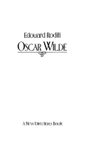 Roditi, Edouard - Oscar Wilde