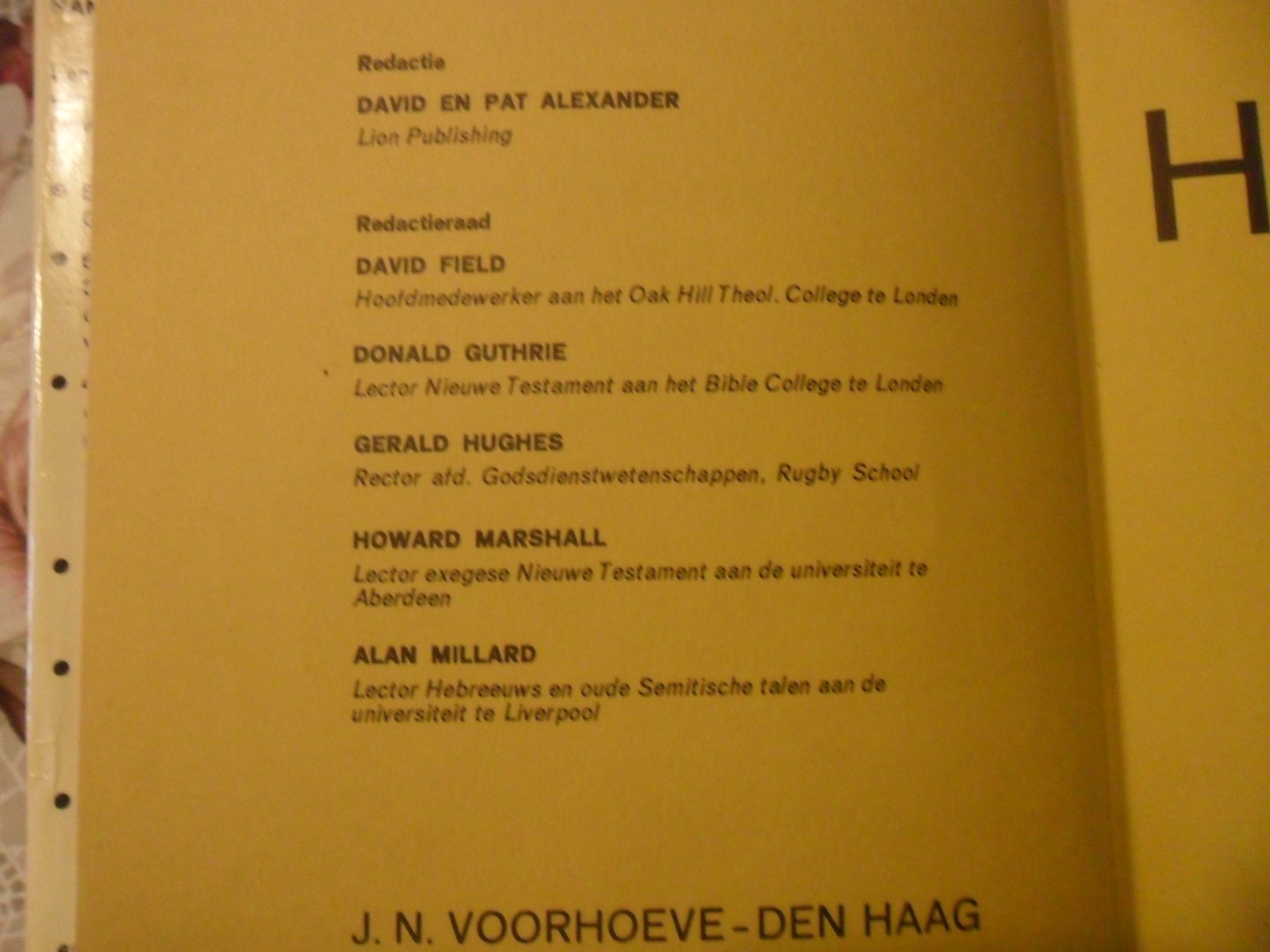  - Handboek bij de Bijbel